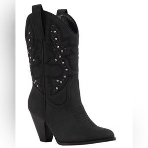 New GC Shoes Women's Beth Studded Western Ankle Boots size 10
